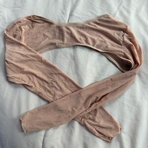 Nude colored long sleeve over-top